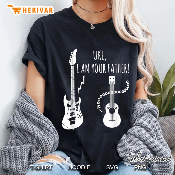 Uke I Am Your Father Noooo Ukulele Guitar Version2 Ladies Tee