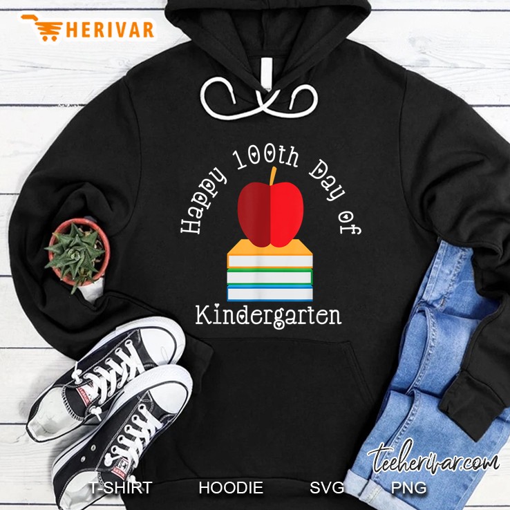 Happy 100th Day Of Kindergarten Apple Books Version Hoodie