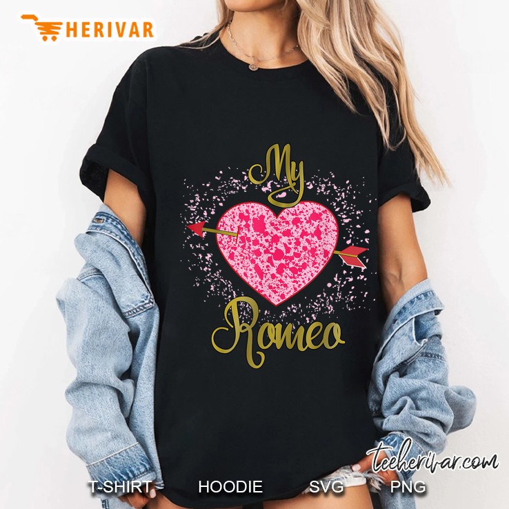 My Romeo Love Splatter Couples Left Ladies Tee