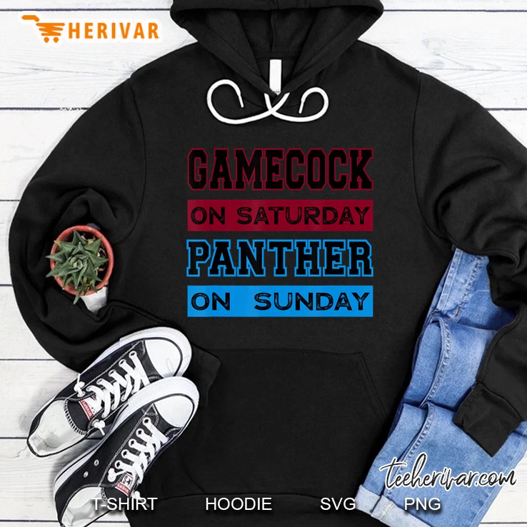 Gamecock On Saturday Panther On Sunday Hoodie