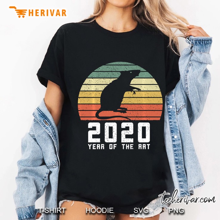 2020 Year Of The Rat Vintage Version Ladies Tee