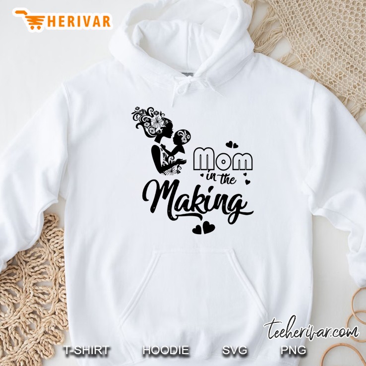 Mom In The Making Mom And Son Black Version Hoodie