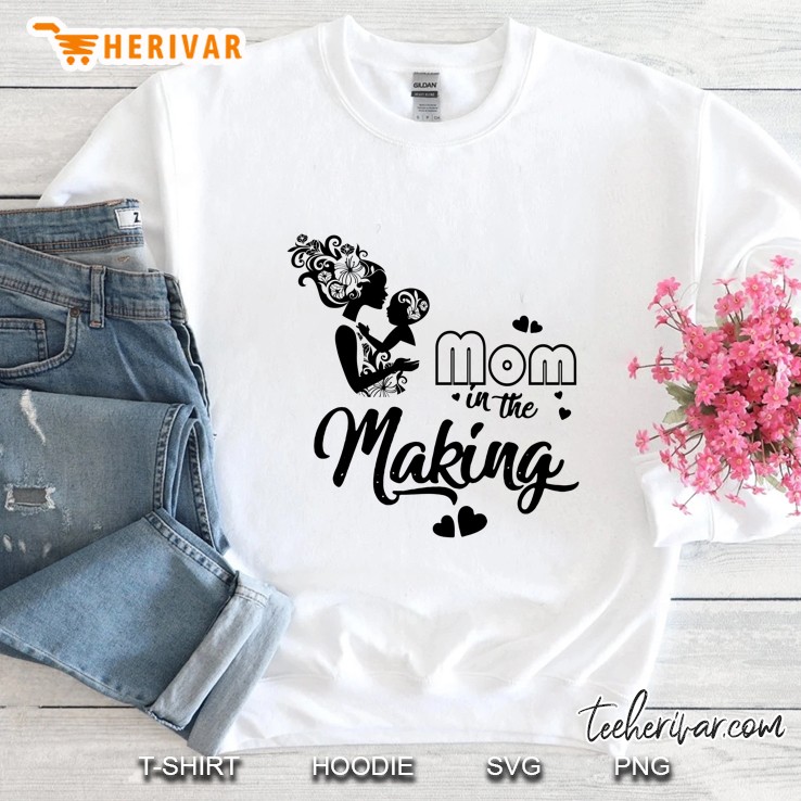 Mom In The Making Mom And Son Black Version Sweatshirt