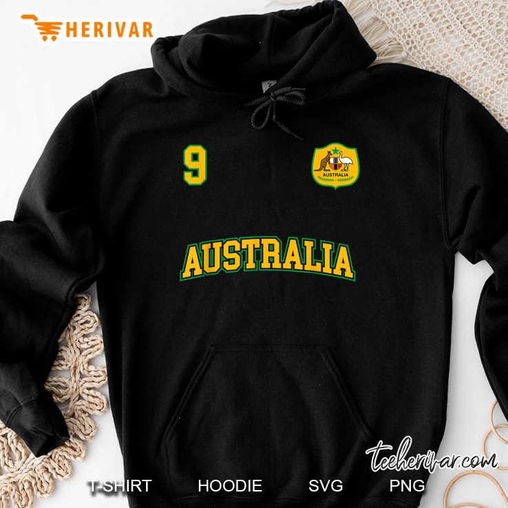 Australia Soccer No 9 Australian Sports Team Hoodie