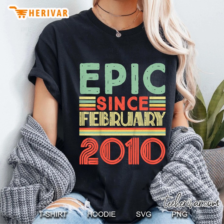 Epic Since February 2010 Vintage Version2 Ladies Tee