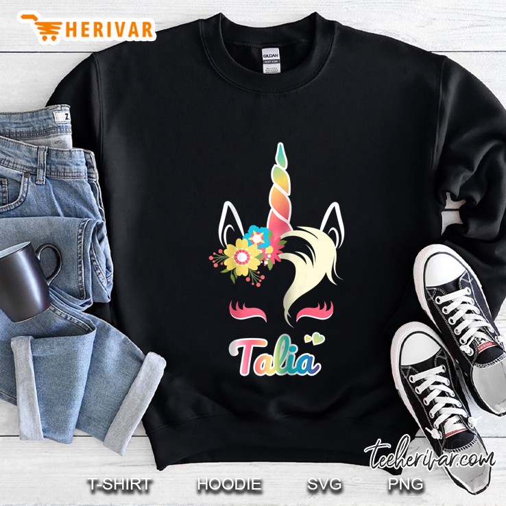 Talia Unicorn Floral Verison Sweatshirt