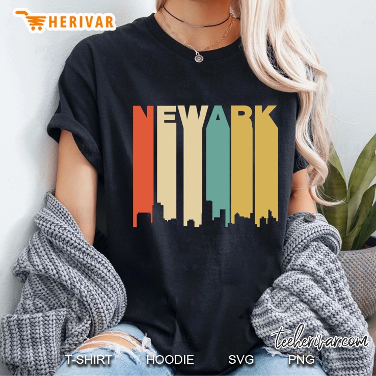 Newark New Jersey Skyline Vintage Version Ladies Tee