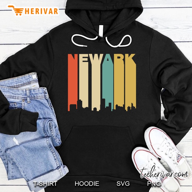 Newark New Jersey Skyline Vintage Version Hoodie