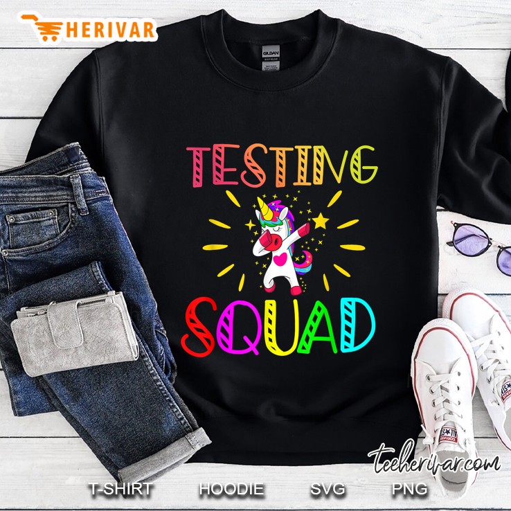 Testing Squad Dabbing Unicorn Version Sweatshirt