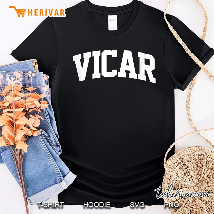 Vicar Job Uniform Costume Party Outfit Funny Shirt