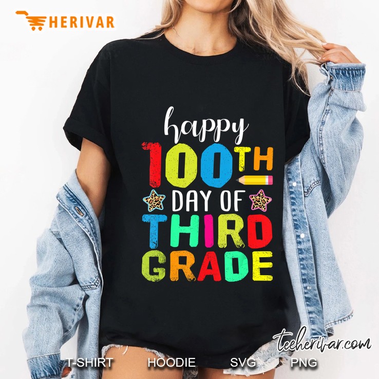 Happy 100th Day Of Third Grade Ladies Tee