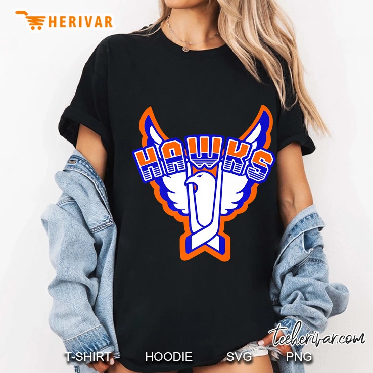Hawks Throwback Ice Hockey Ladies Tee
