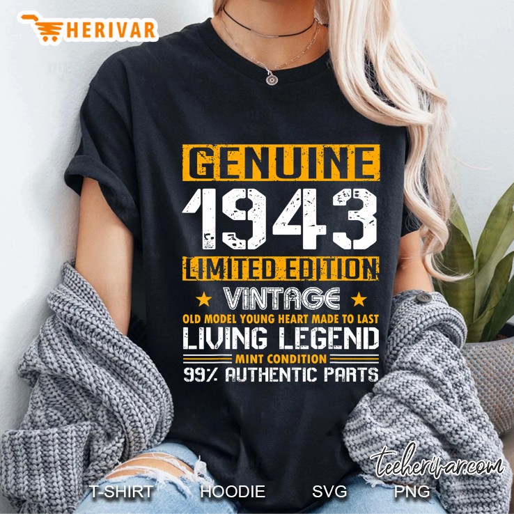 Genuine 1943 Limited Edition Vintage Living Legend Ladies Tee