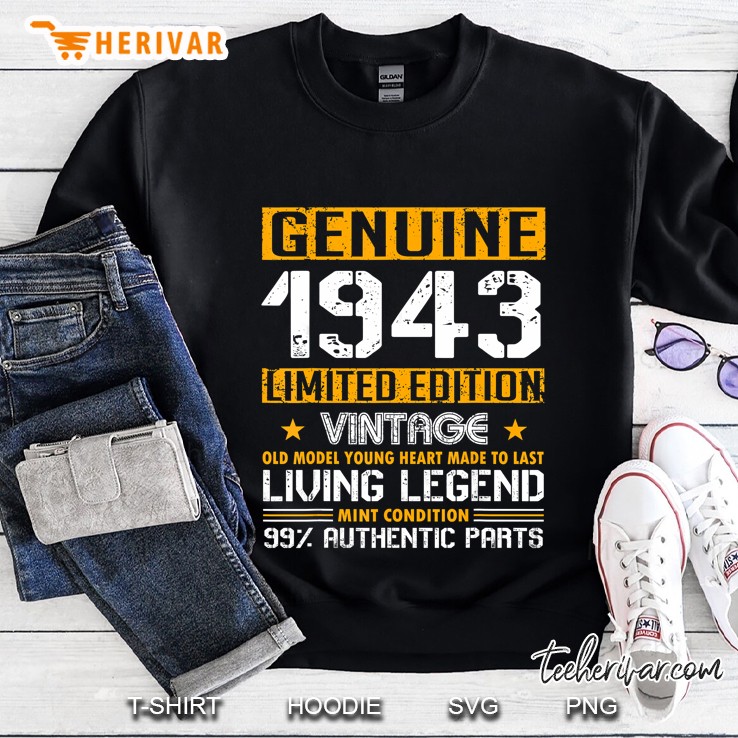 Genuine 1943 Limited Edition Vintage Living Legend Sweatshirt