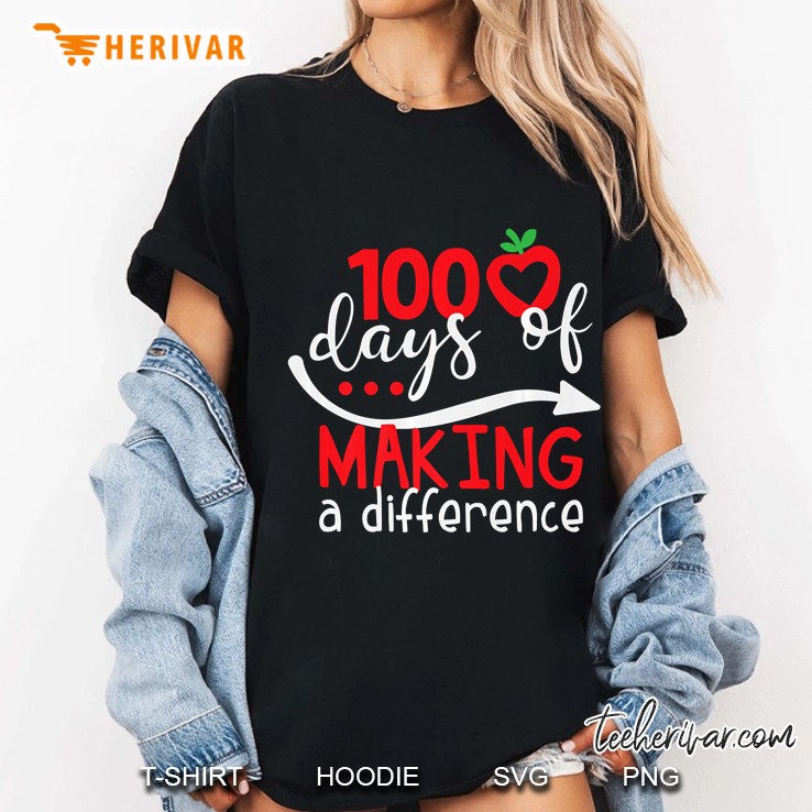 100 Days Of Making A Difference Ladies Tee