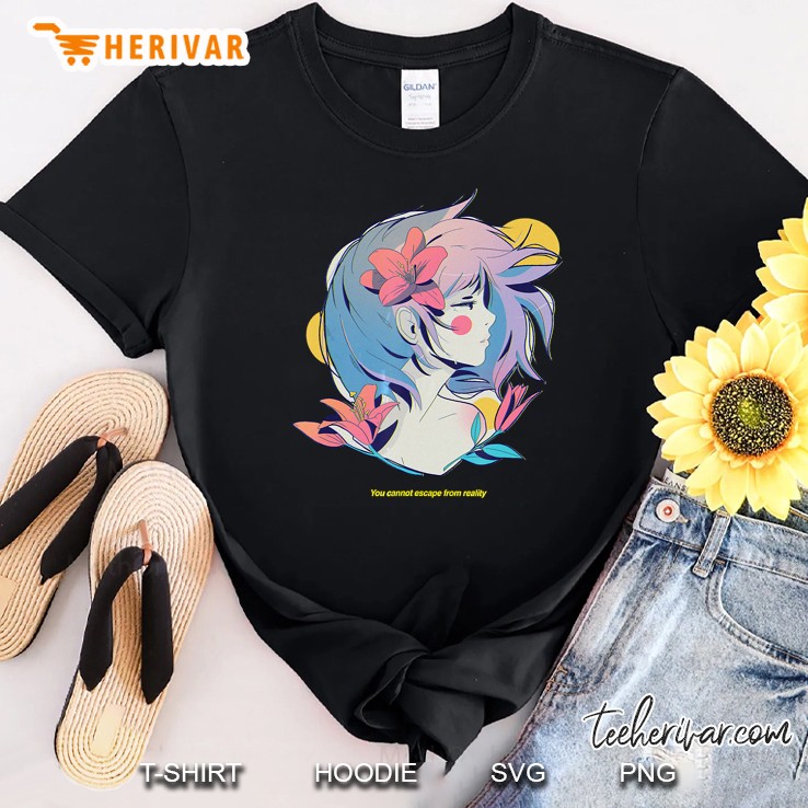 Aesthetic Sad Anime Girl Japanese Lofi Shirt