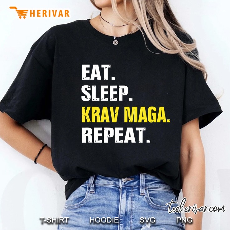 Eat Sleep Krav Maga Repeat Ladies Tee
