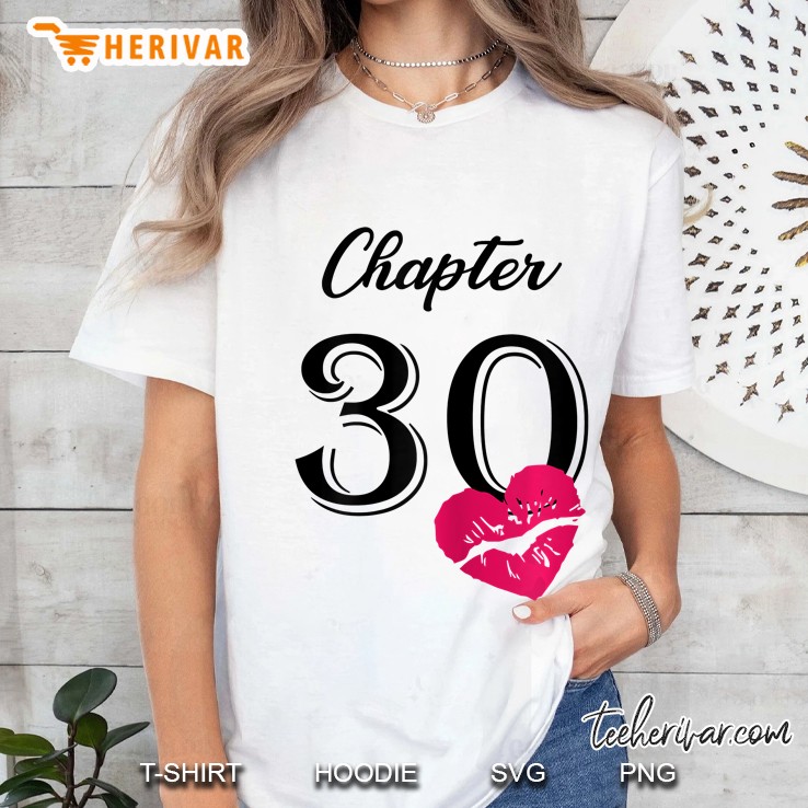 Chapter 30 30th Birthday Lips Version Ladies Tee