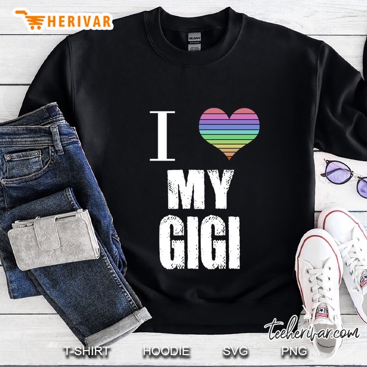 I Love My Gigi Heart Colorful Version Sweatshirt