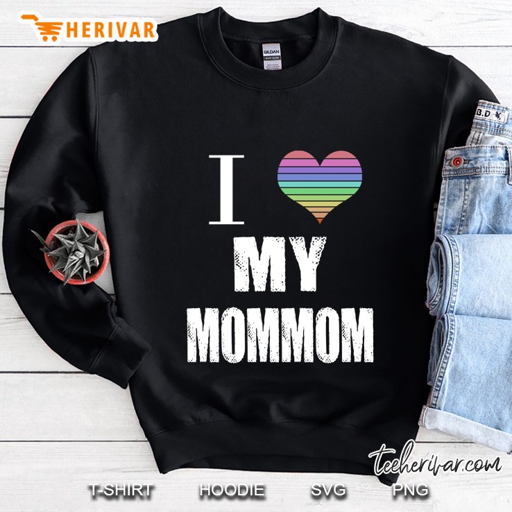 I Love My Mommom Heart Colorful Version Sweatshirt