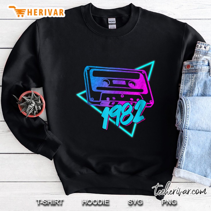 1982 Cassette Tape Music Sweatshirt