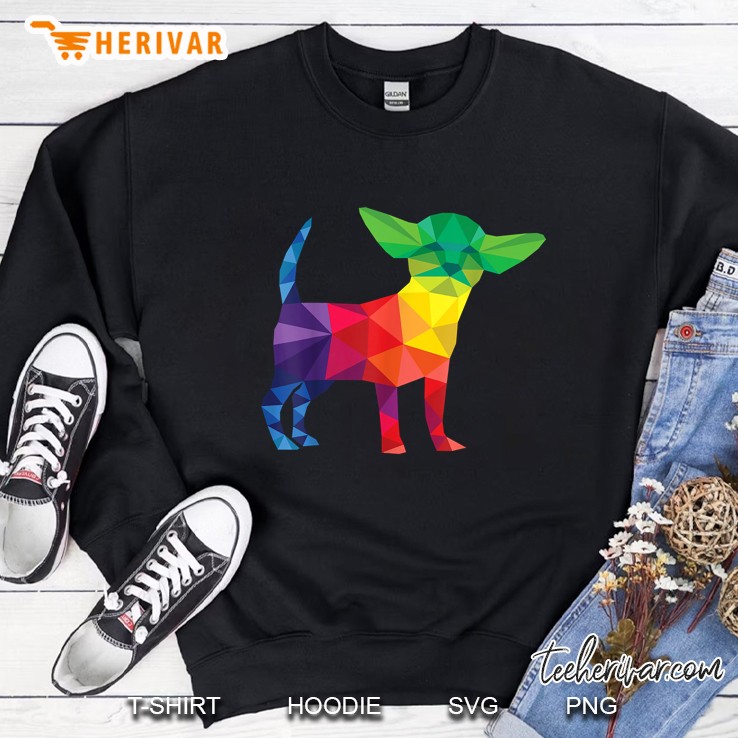 Chihuahua Colorful Polygon Version Sweatshirt