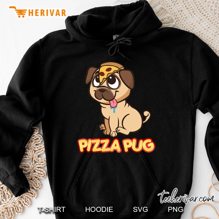 Pizza Pug Dog Lover Hoodie