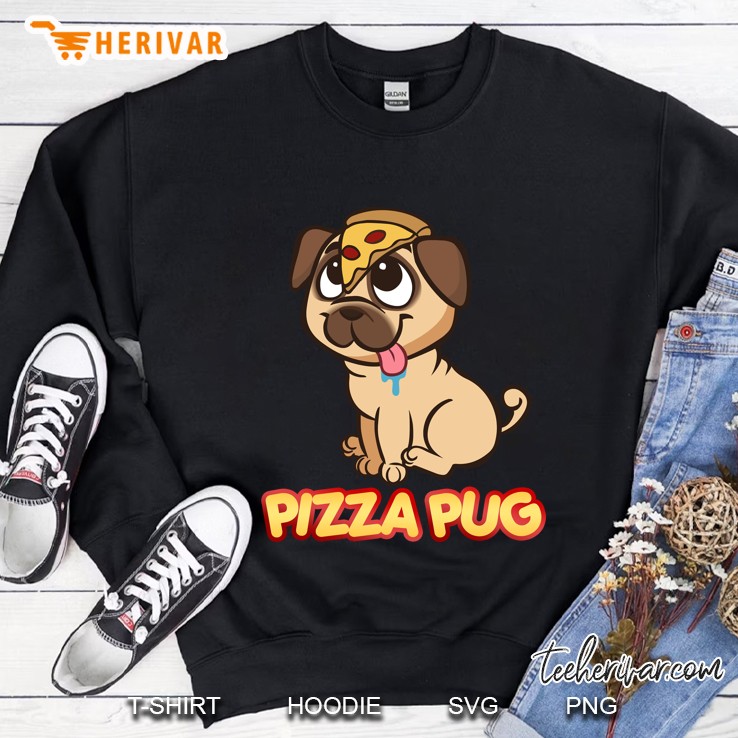 Pizza Pug Dog Lover Sweatshirt