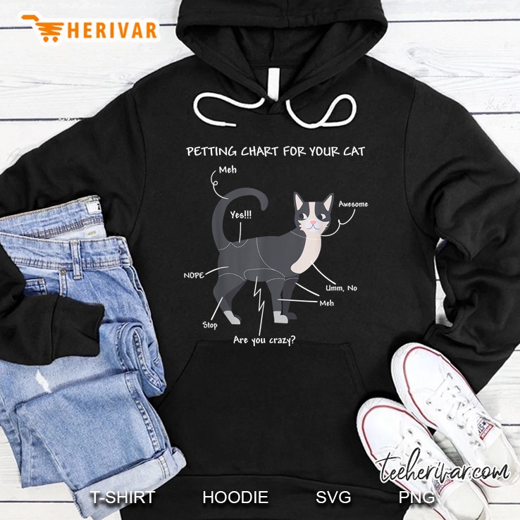 Petting Chart For Your Cat Hoodie