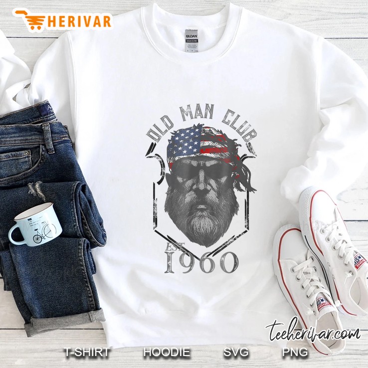Old Man Club Est 1960 Bearded Man Sweatshirt