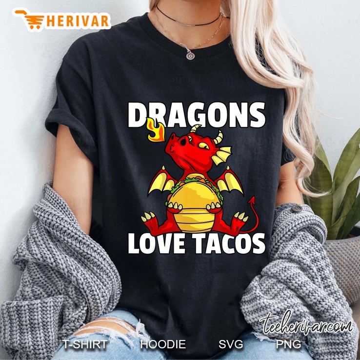 Dragons Love Tacos Version Ladies Tee