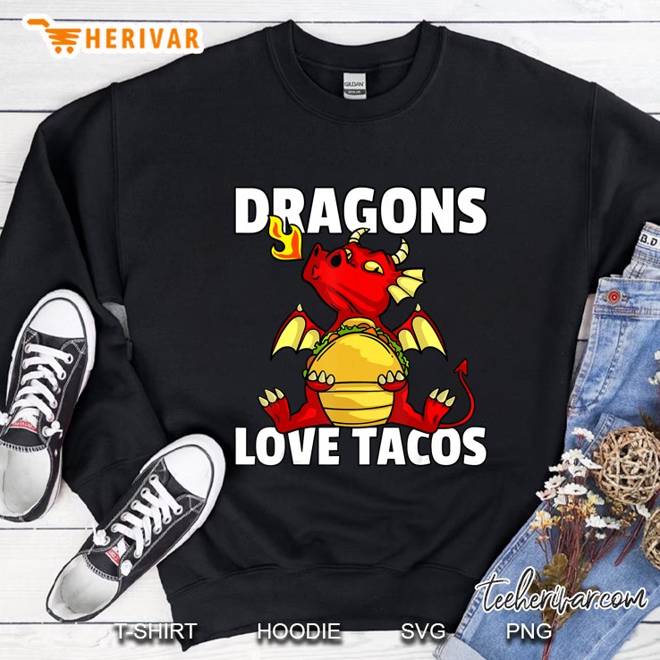 Dragons Love Tacos Version Sweatshirt