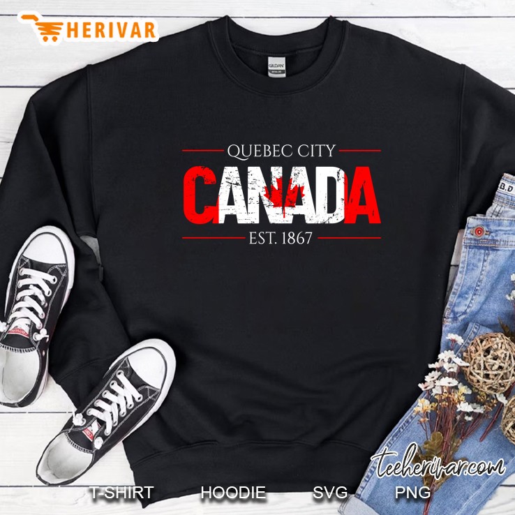 Quebec City Canada Est 1867 Sweatshirt