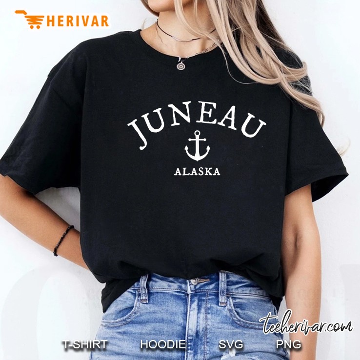 Juneau Alaska Nautical Theme Ladies Tee
