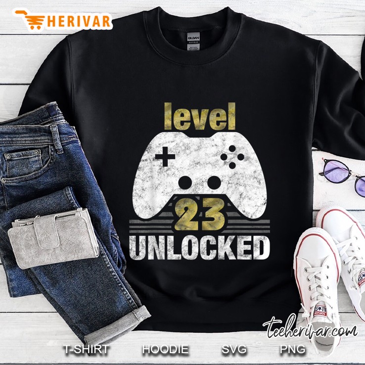 Level 23 Unlocked Gamer Version Sweatshirt