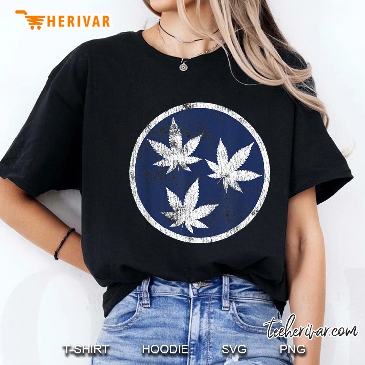 Stoner Weed Tennessee Flag Ladies Tee