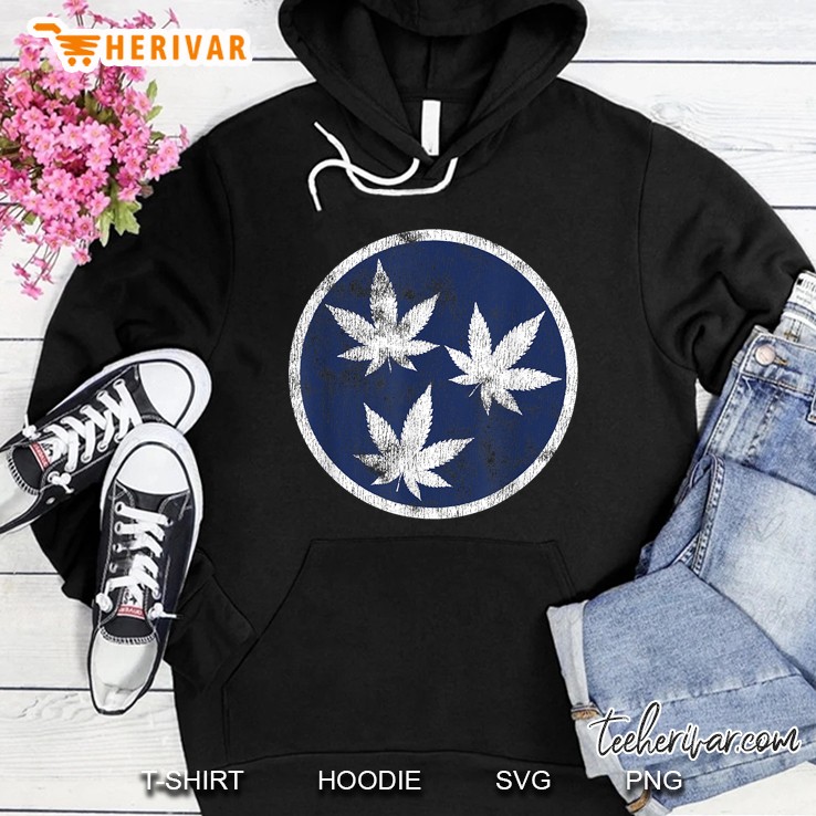 Stoner Weed Tennessee Flag Hoodie