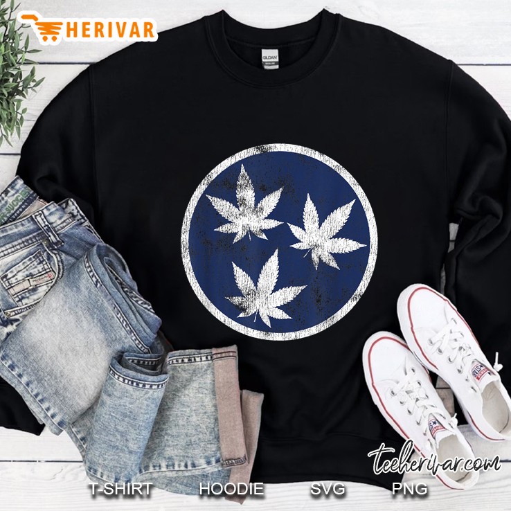Stoner Weed Tennessee Flag Sweatshirt