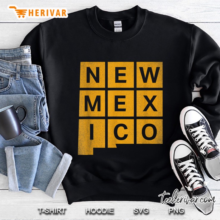 New Mexico Yellow State Sweatshirt