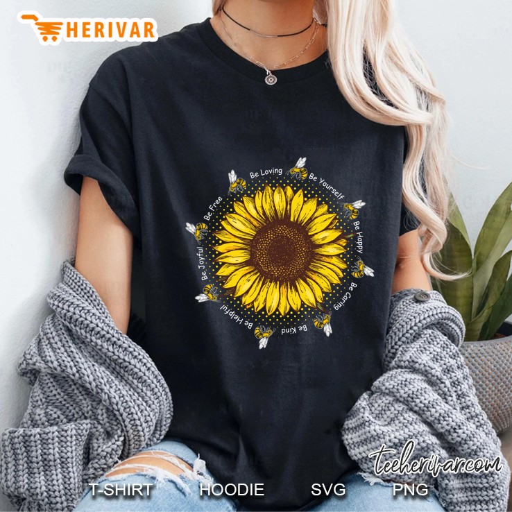 Be Loving Be Yourself Be Happy Be Caring Be Kind Be Helpful Be Joyful Be Free - Herivar Version Ladies Tee