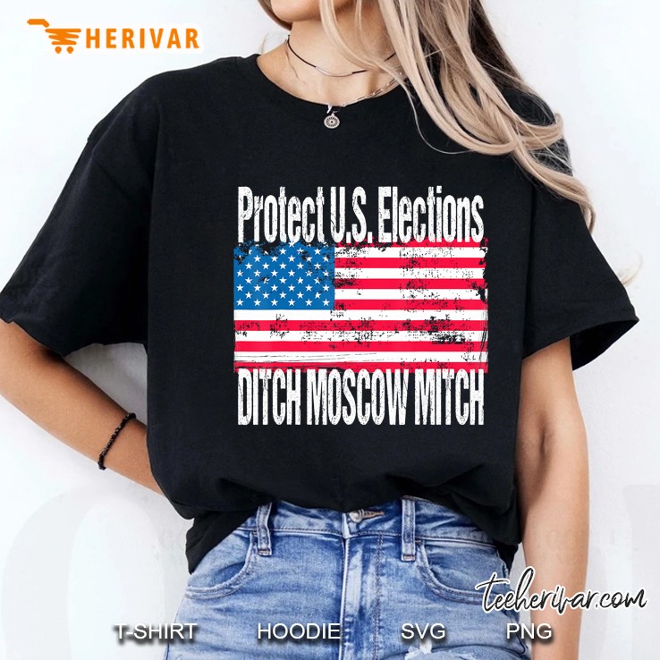 Protect US Elections Ditch Moscow Mitch Ladies Tee