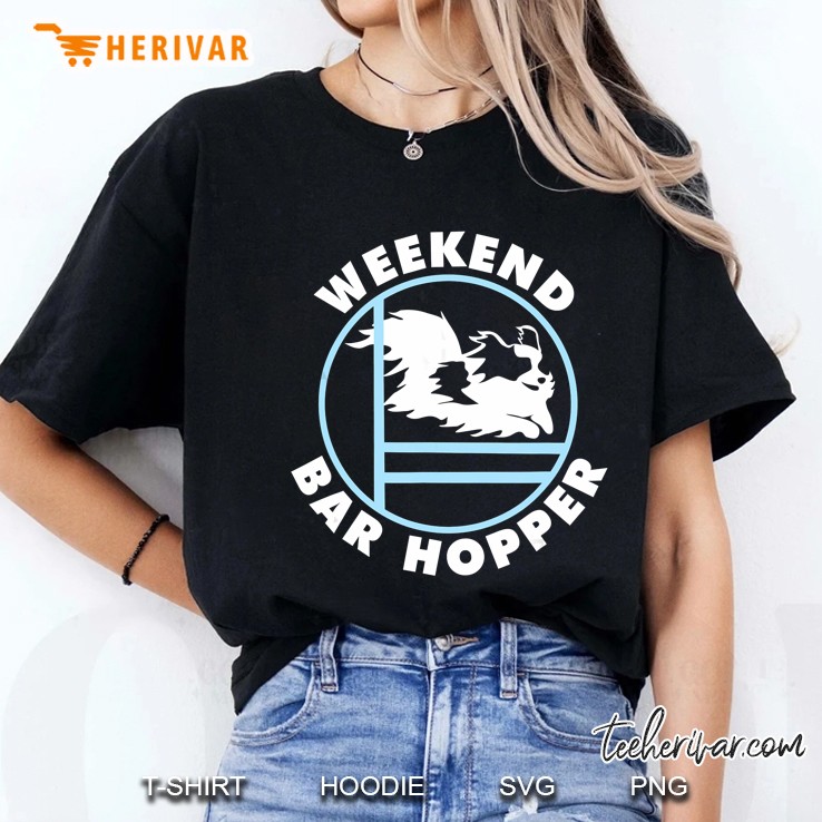 Weekend Bar Hopper Papillon Agility Dog Ladies Tee