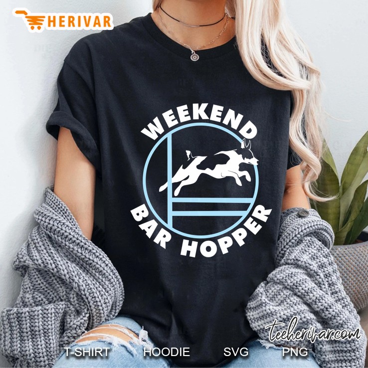Weekend Bar Hopper Rat Terrier Agility Dog Ladies Tee