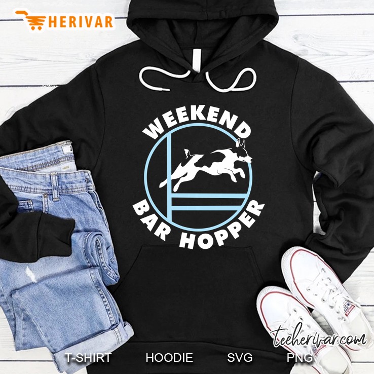 Weekend Bar Hopper Rat Terrier Agility Dog Hoodie