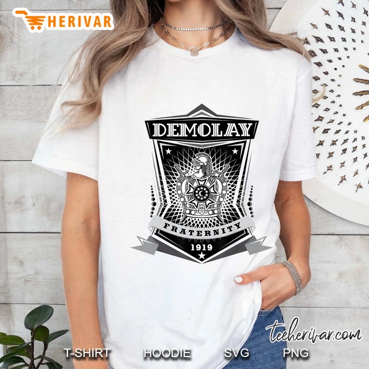 Demolay Fraternity 1919 White Version Ladies Tee