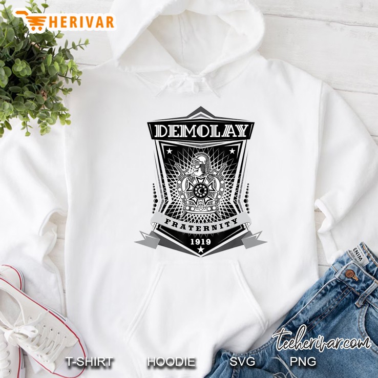 Demolay Fraternity 1919 White Version Hoodie