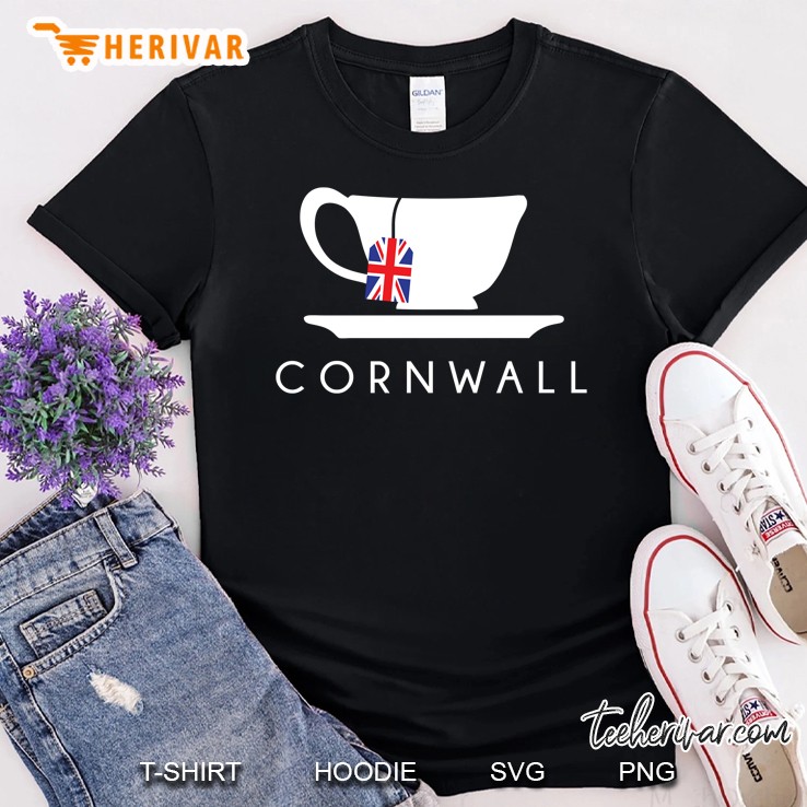 Cornwall Uk Tea Cool British Teacup Shirt