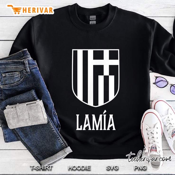 Lamia Greece Greek Flag Sweatshirt