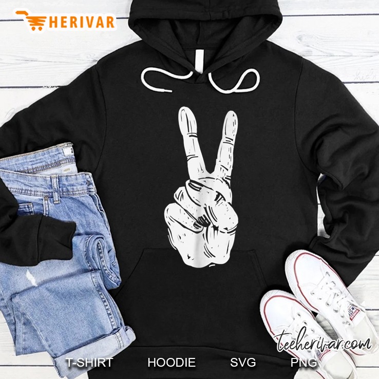 Peace Sign Hand Hoodie