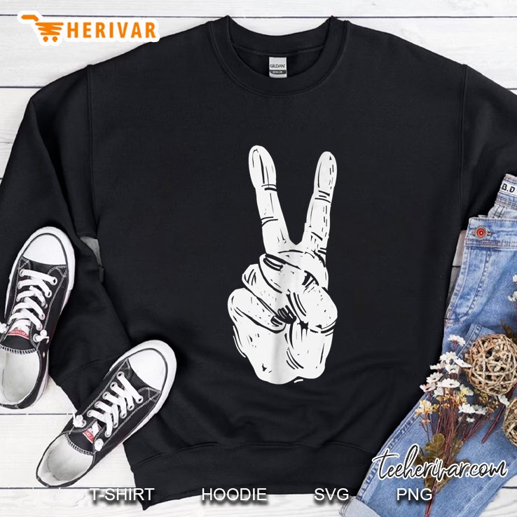 Peace Sign Hand Sweatshirt